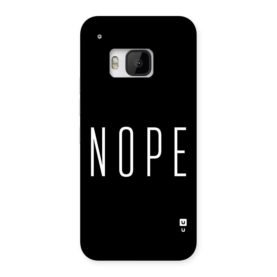 Minimalistic Nope Back Case for One M9