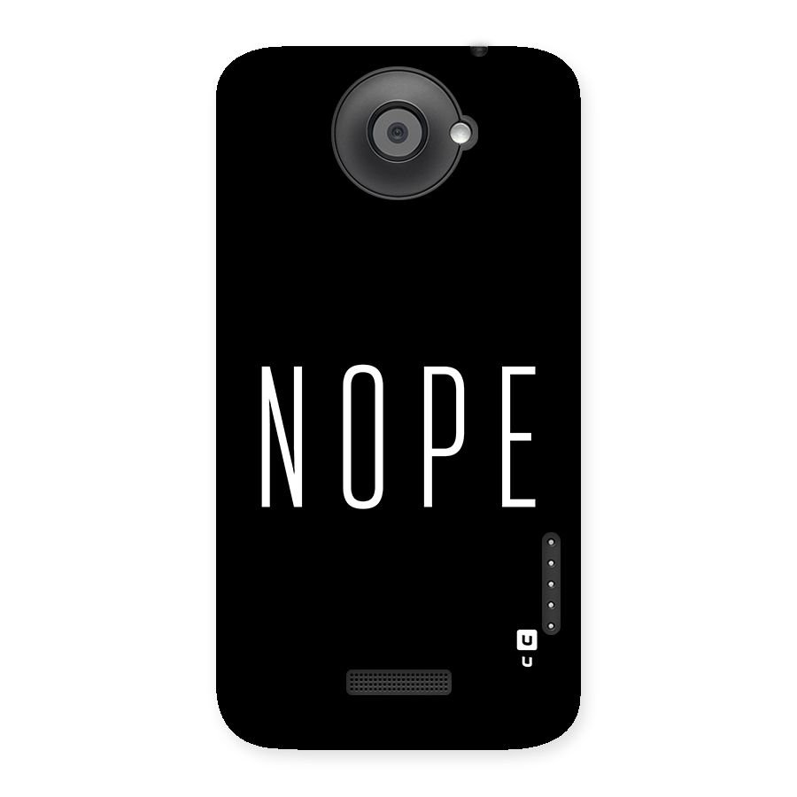Minimalistic Nope Back Case for One X