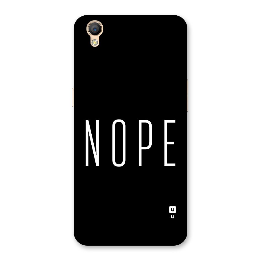 Minimalistic Nope Back Case for Oppo A37