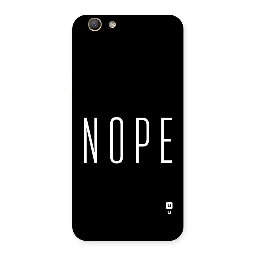 Minimalistic Nope Back Case for Oppo A59