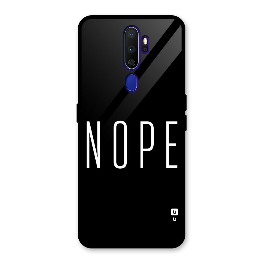 Minimalistic Nope Back Case for Oppo A9 (2020)