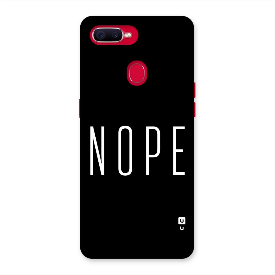 Minimalistic Nope Back Case for Oppo F9 Pro