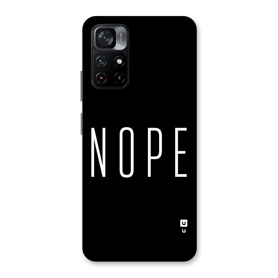 Minimalistic Nope Back Case for Poco M4 Pro 5G