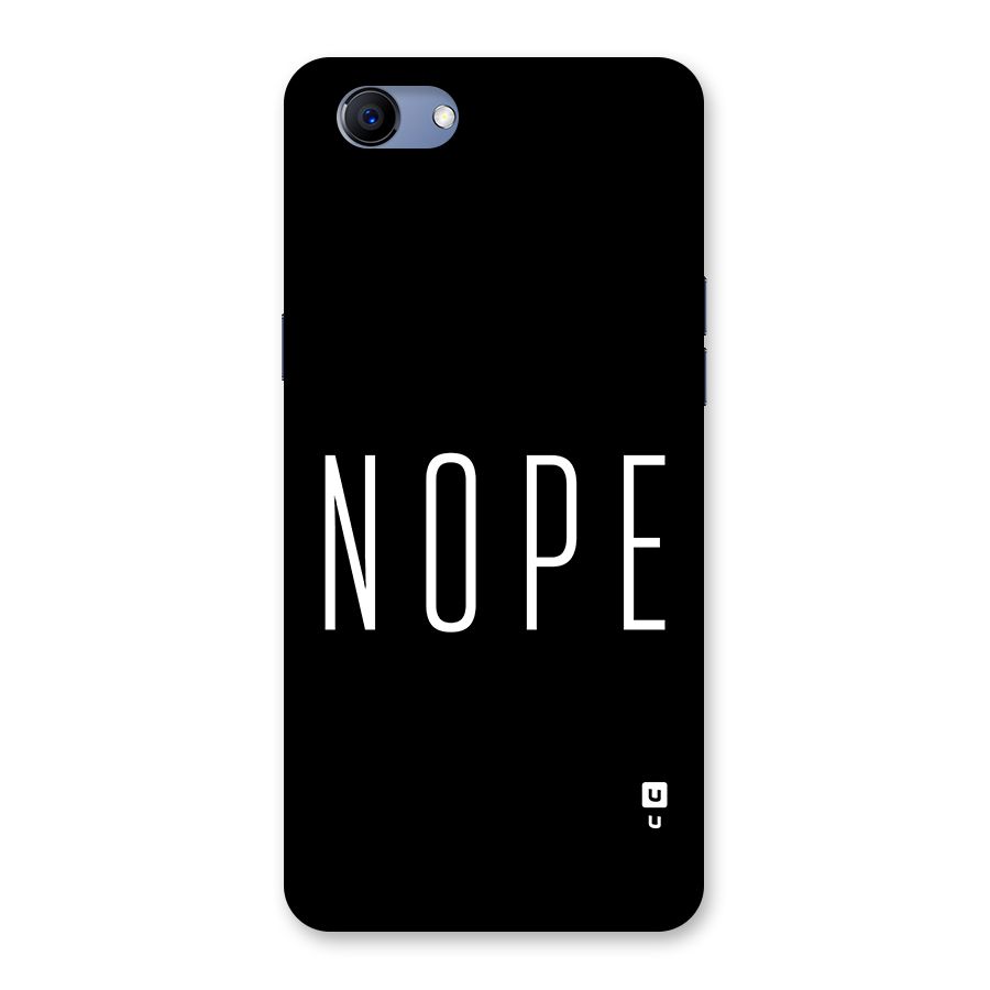 Minimalistic Nope Back Case for Realme 1
