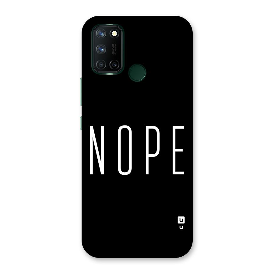 Minimalistic Nope Back Case for Realme 7i