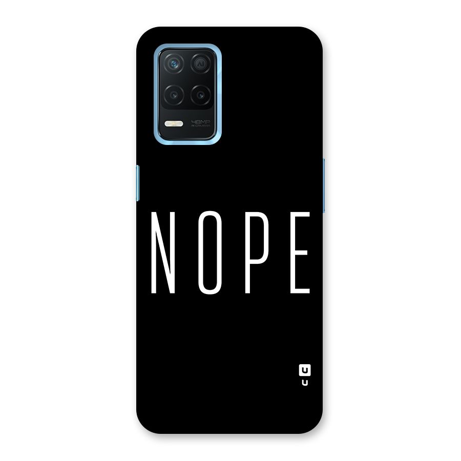 Minimalistic Nope Back Case for Realme 8s 5G