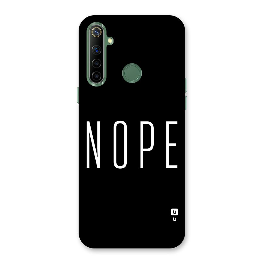 Minimalistic Nope Back Case for Realme Narzo 10