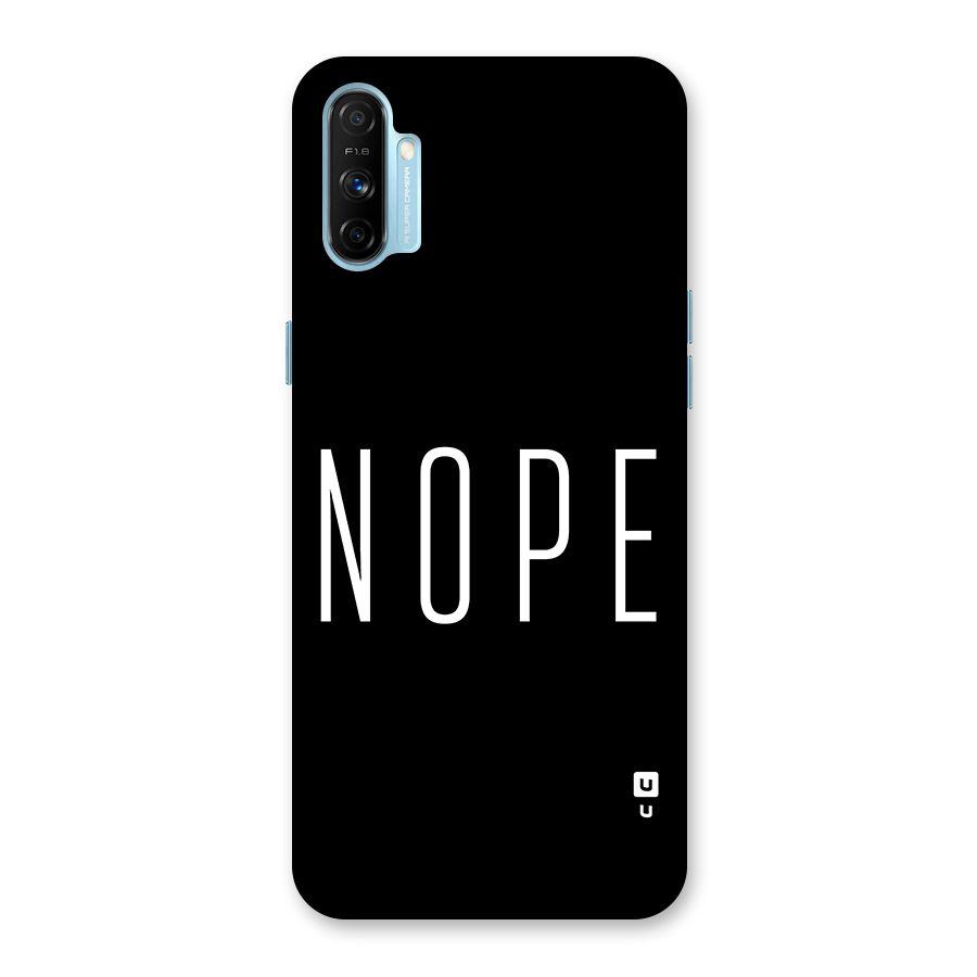 Minimalistic Nope Back Case for Realme Narzo 20A