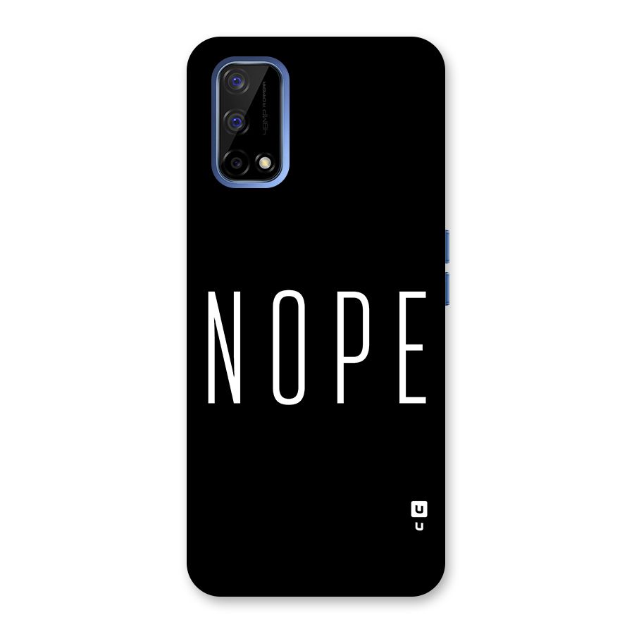 Minimalistic Nope Back Case for Realme Narzo 30 Pro