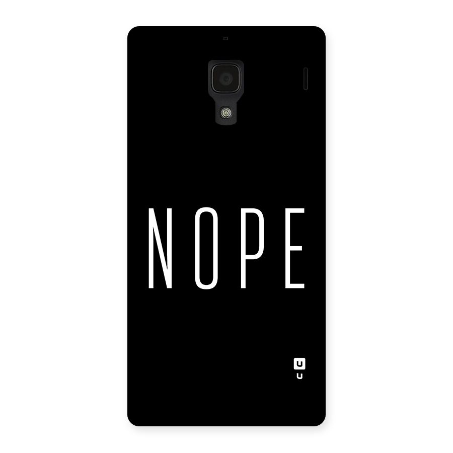 Minimalistic Nope Back Case for Redmi 1s