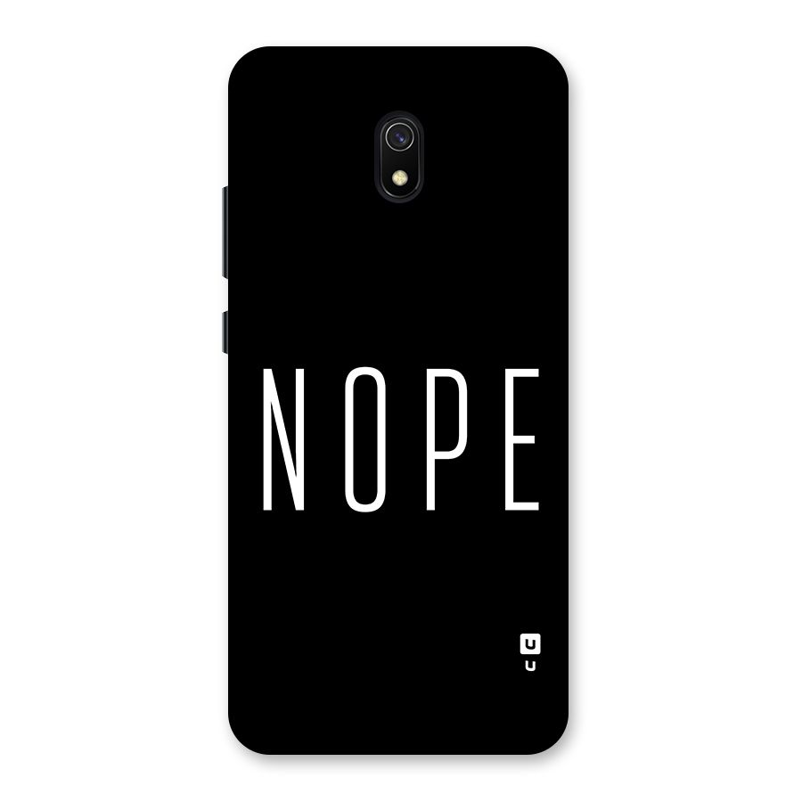 Minimalistic Nope Back Case for Redmi 8A