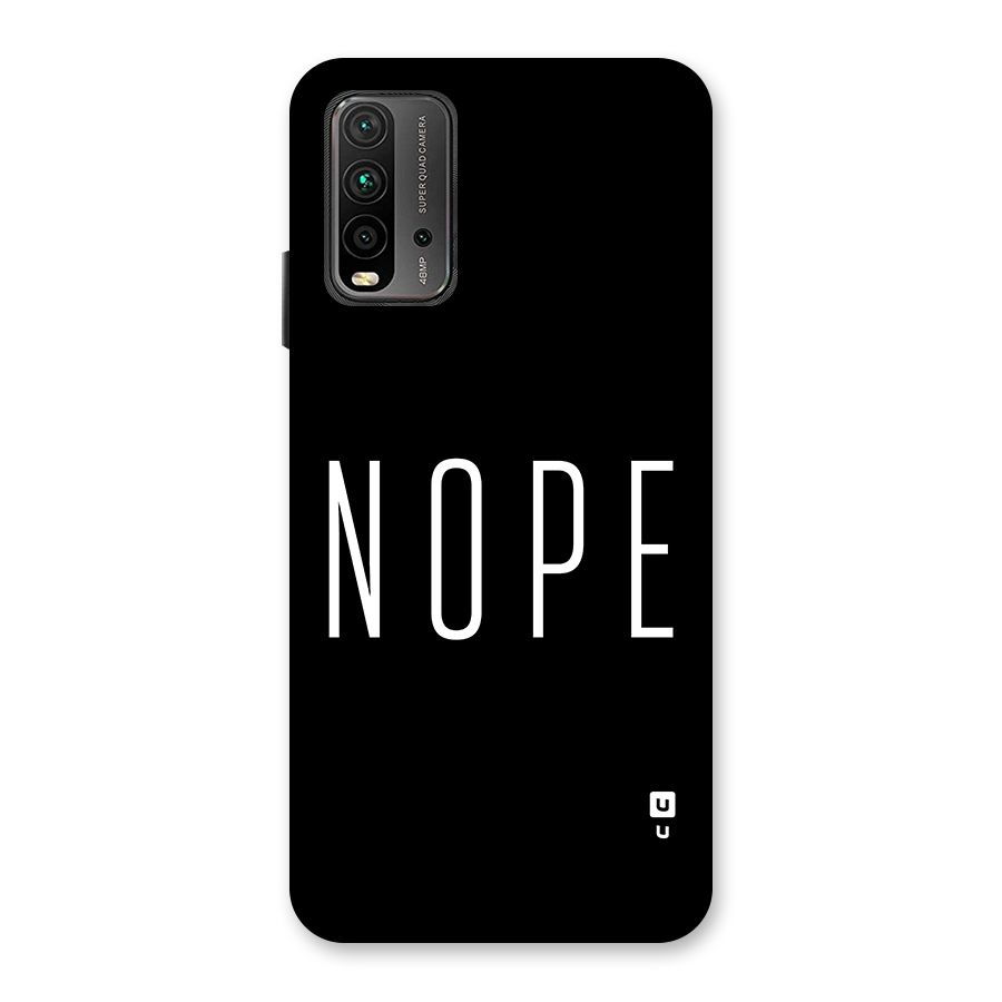 Minimalistic Nope Back Case for Redmi 9 Power