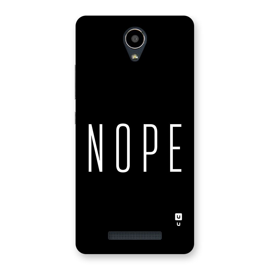 Minimalistic Nope Back Case for Redmi Note 2