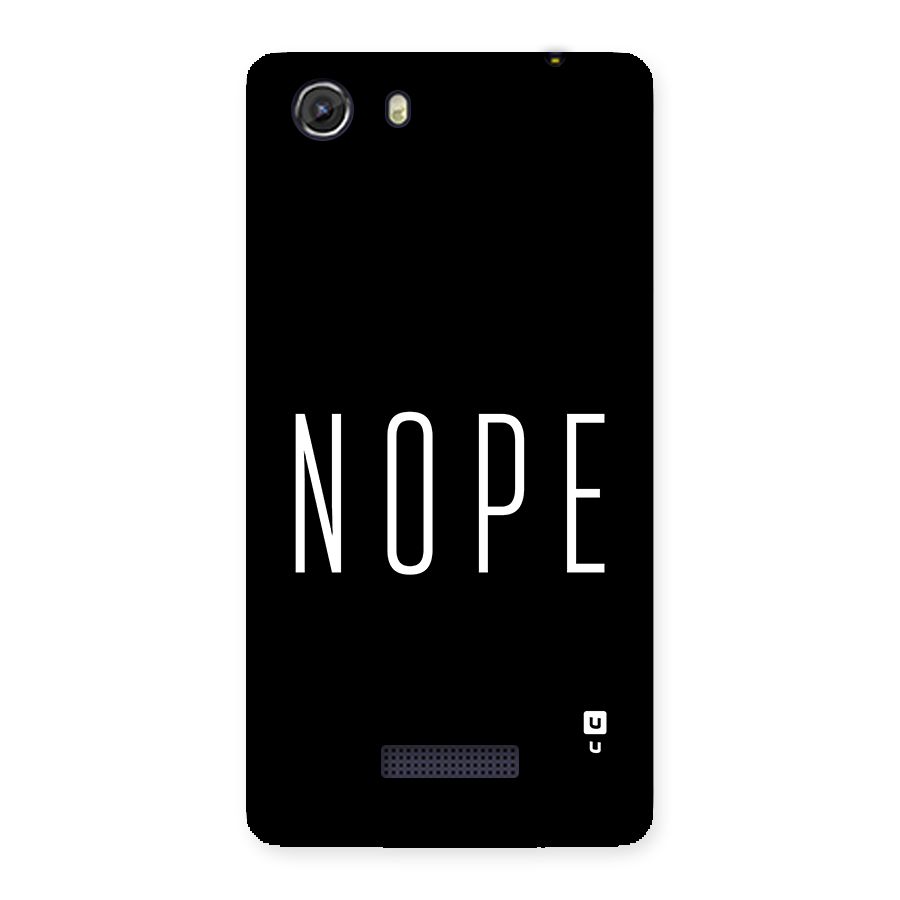 Minimalistic Nope Back Case for Unite 3