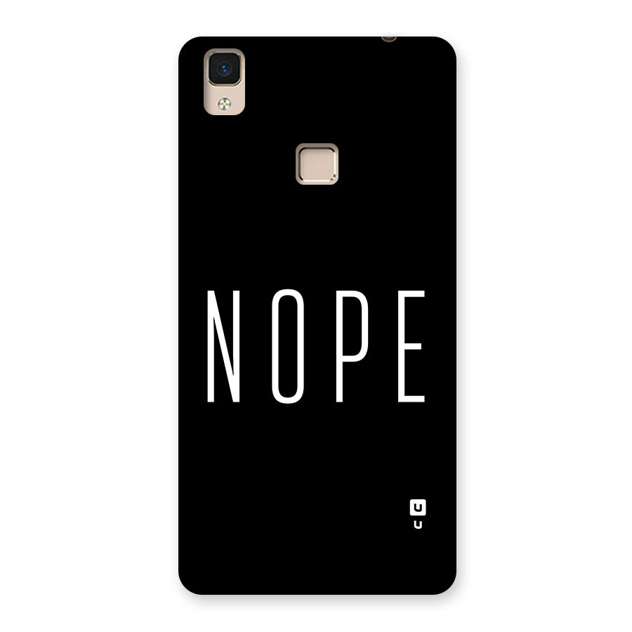 Minimalistic Nope Back Case for V3 Max
