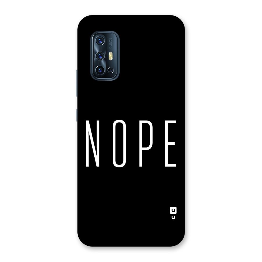 Minimalistic Nope Back Case for Vivo V17