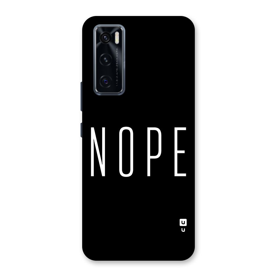 Minimalistic Nope Back Case for Vivo V20 SE