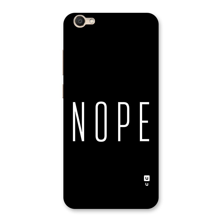 Minimalistic Nope Back Case for Vivo V5