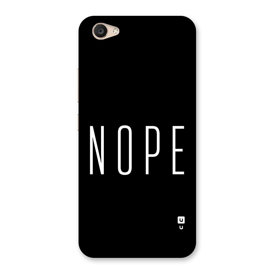 Minimalistic Nope Back Case for Vivo V5 Plus