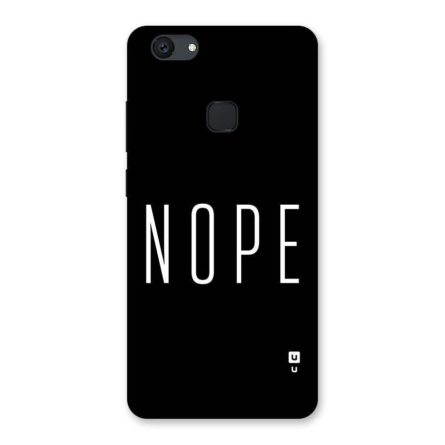 Minimalistic Nope Back Case for Vivo V7 Plus