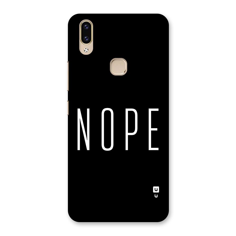 Minimalistic Nope Back Case for Vivo V9 Youth