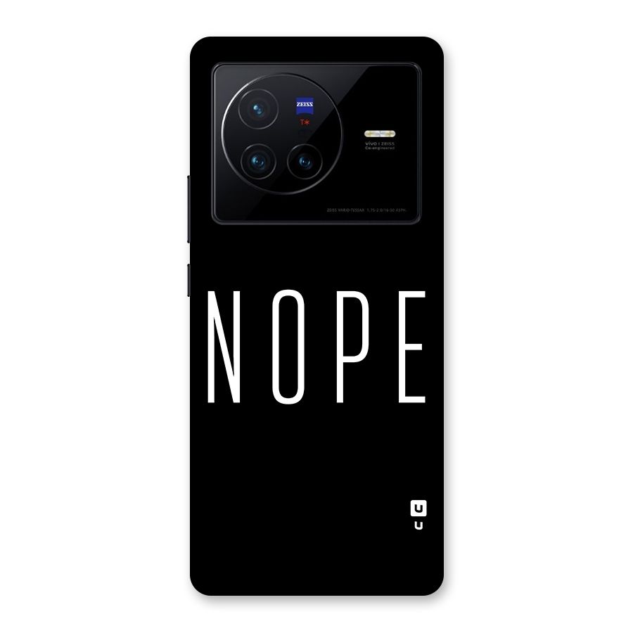 Minimalistic Nope Back Case for Vivo X80
