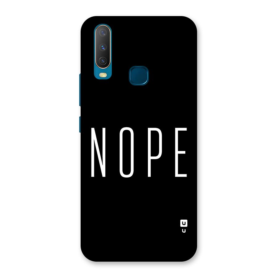 Minimalistic Nope Back Case for Vivo Y11