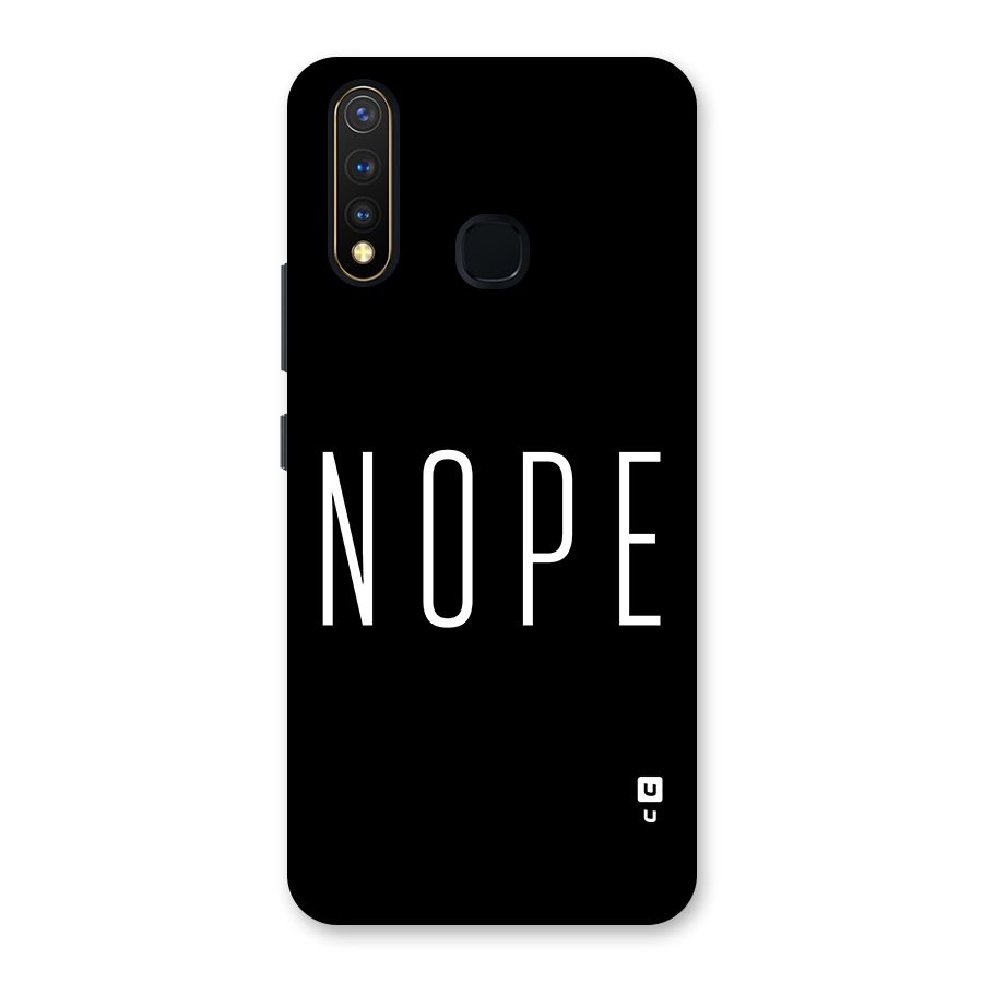 Minimalistic Nope Back Case for Vivo Y19