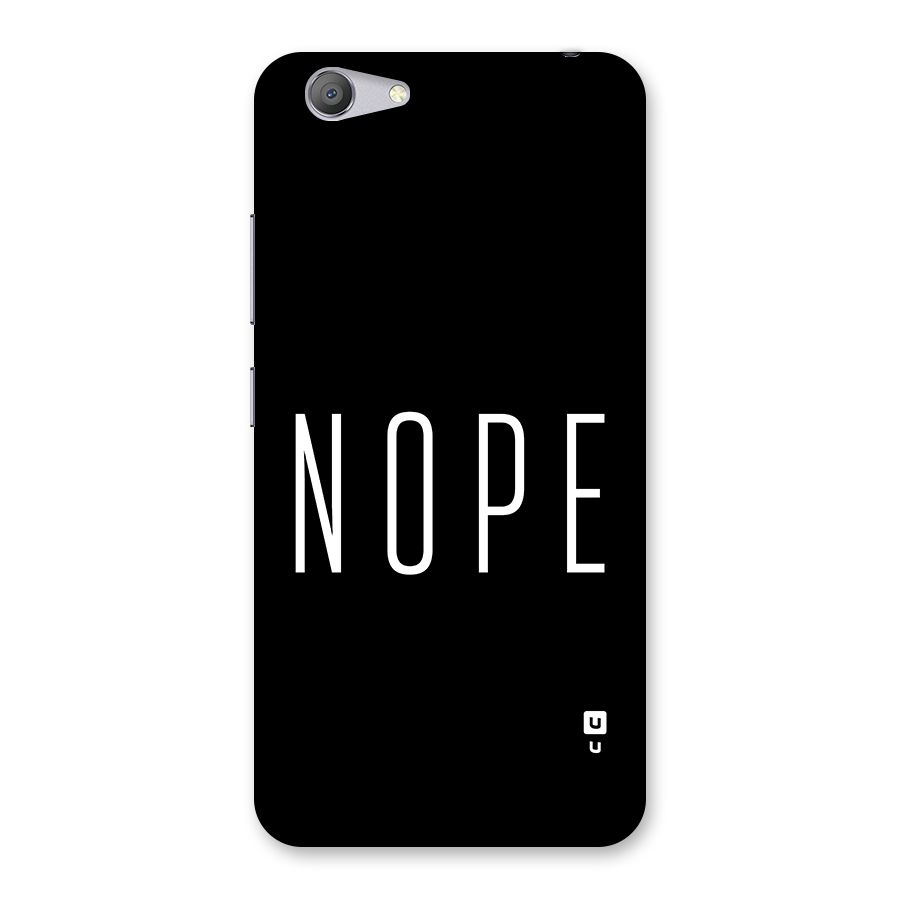 Minimalistic Nope Back Case for Vivo Y53
