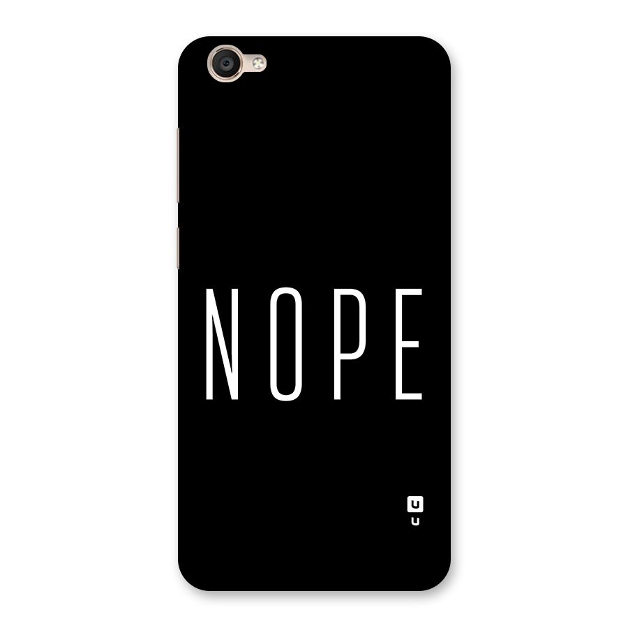 Minimalistic Nope Back Case for Vivo Y55L