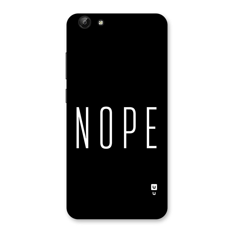 Minimalistic Nope Back Case for Vivo Y69