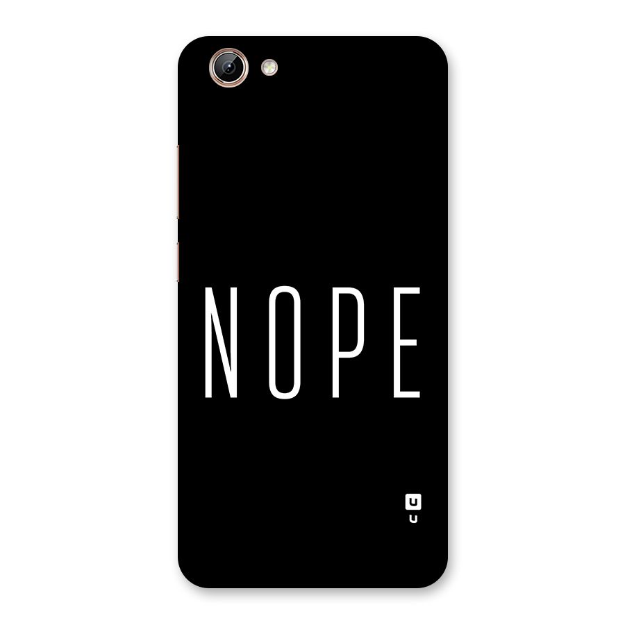 Minimalistic Nope Back Case for Vivo Y71