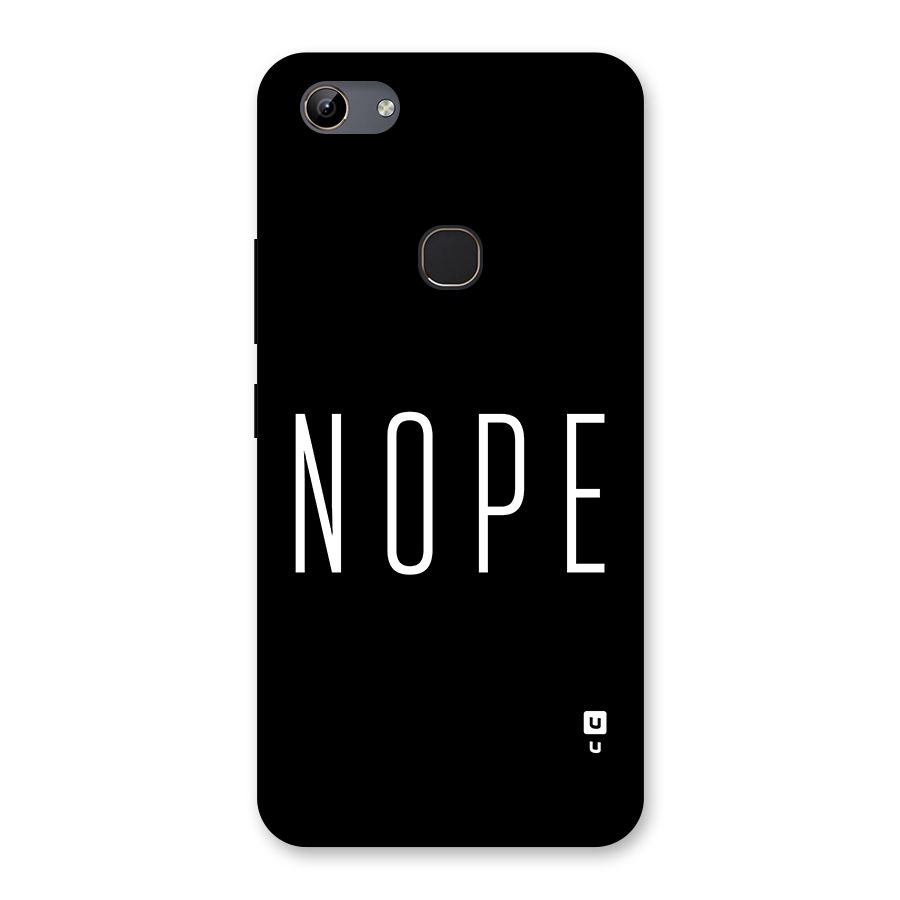Minimalistic Nope Back Case for Vivo Y81