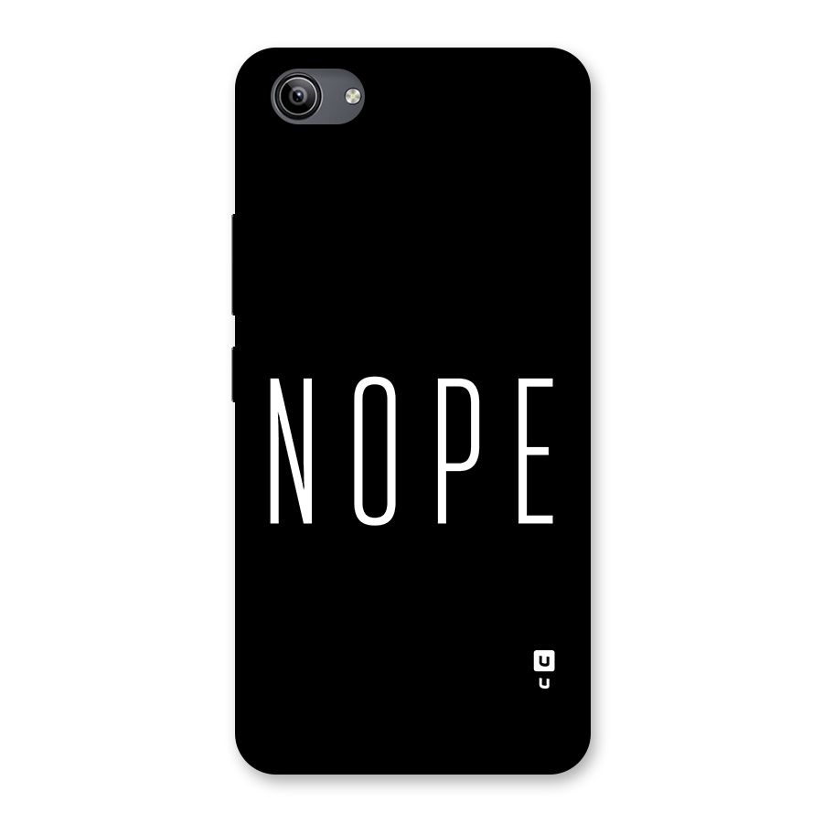 Minimalistic Nope Back Case for Vivo Y81i