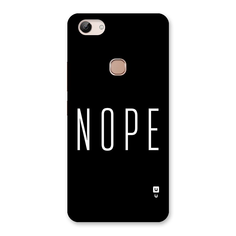 Minimalistic Nope Back Case for Vivo Y83