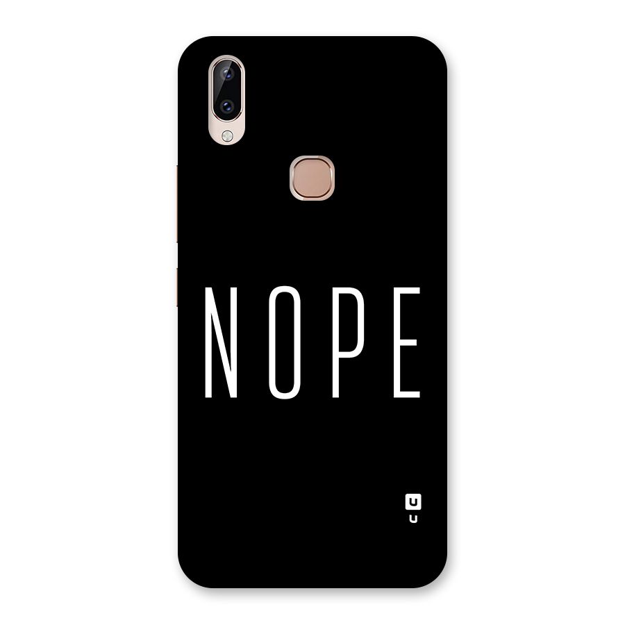 Minimalistic Nope Back Case for Vivo Y83 Pro