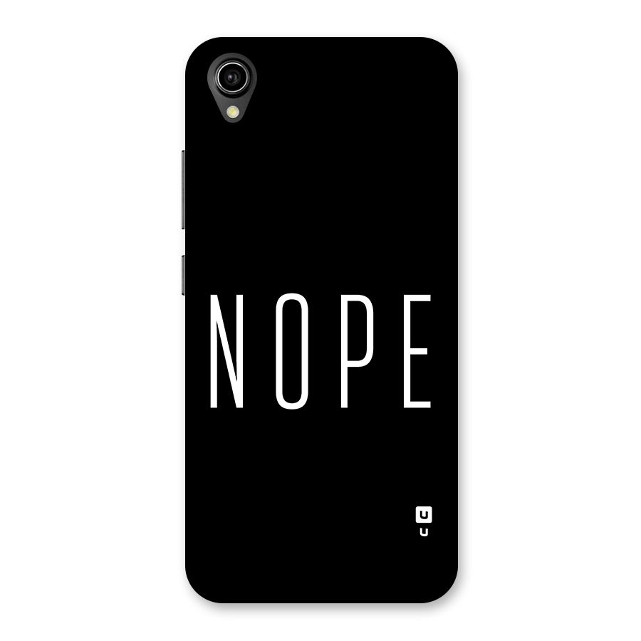Minimalistic Nope Back Case for Vivo Y90