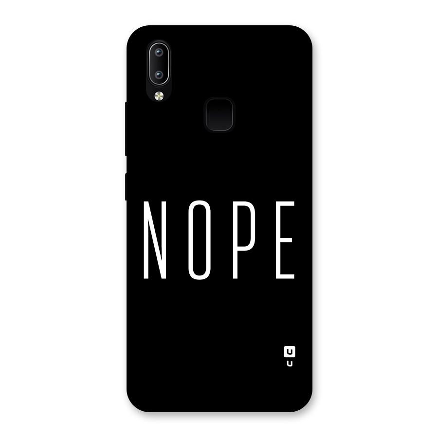 Minimalistic Nope Back Case for Vivo Y93