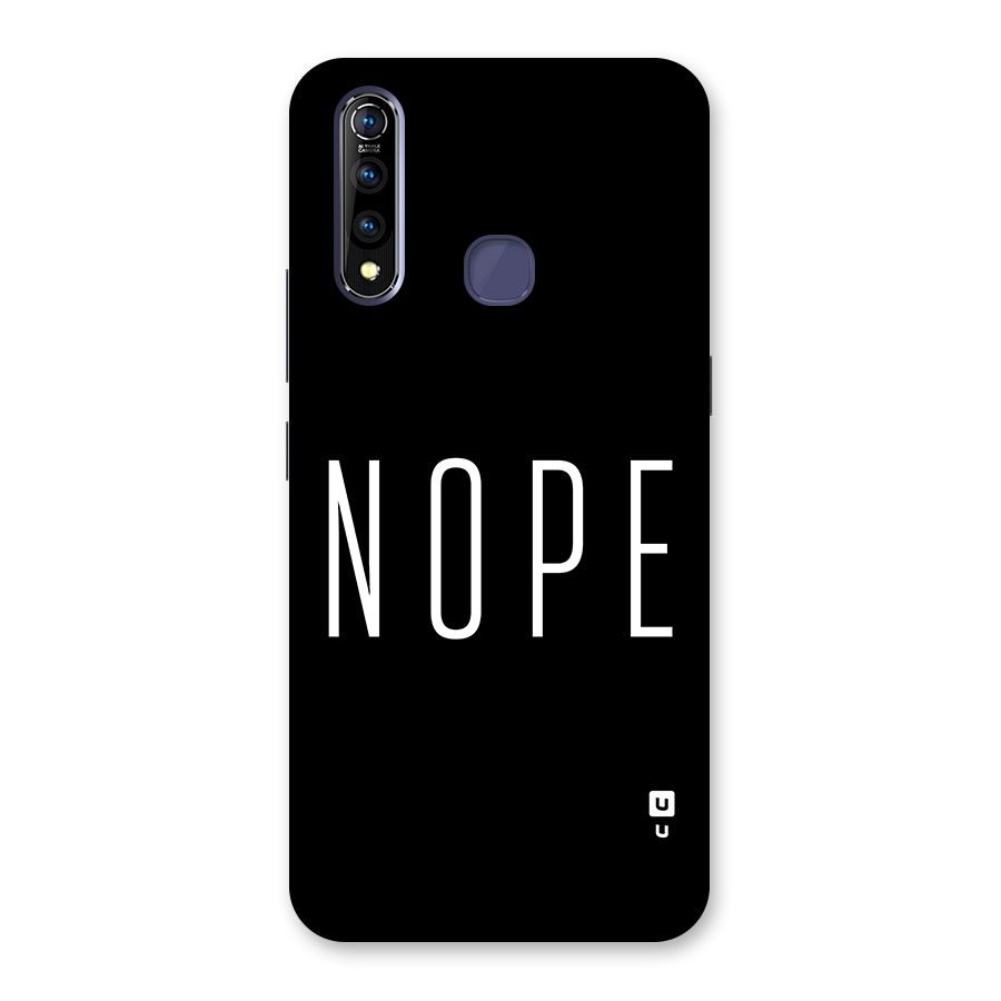 Minimalistic Nope Back Case for Vivo Z1 Pro