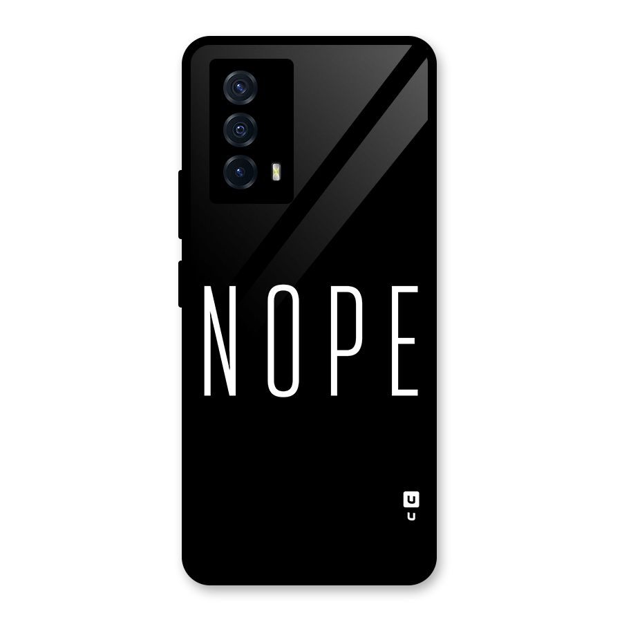 Minimalistic Nope Back Case for Vivo iQOO Z5
