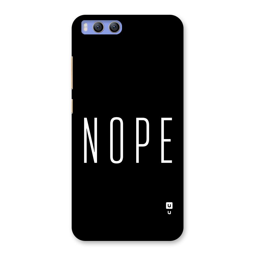 Minimalistic Nope Back Case for Xiaomi Mi 6