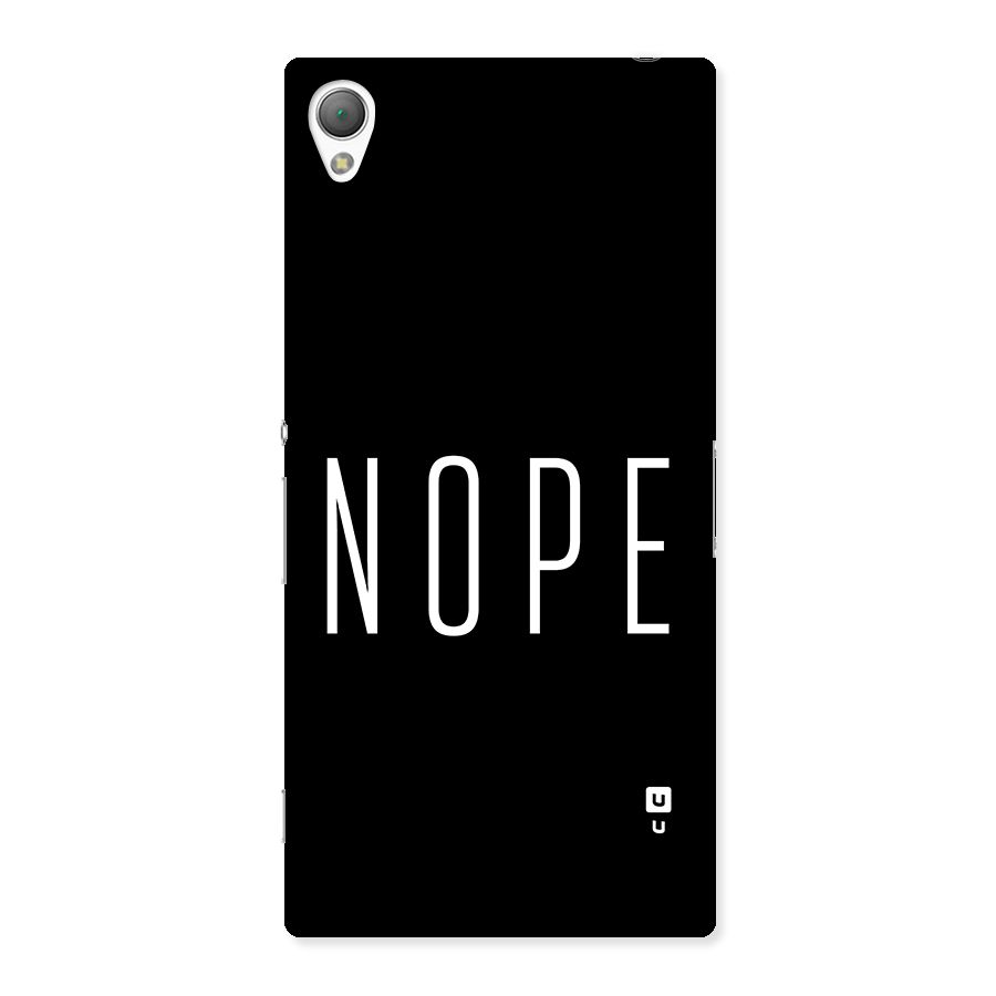 Minimalistic Nope Back Case for Xperia Z3