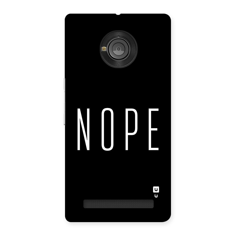 Minimalistic Nope Back Case for Yuphoria