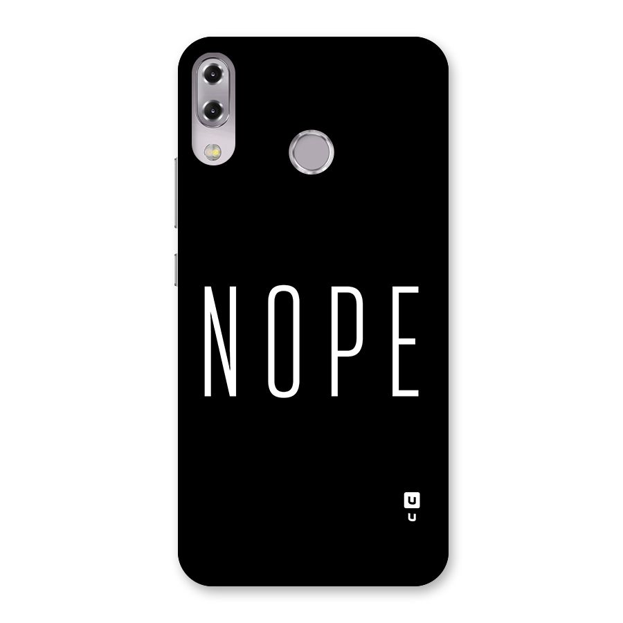 Minimalistic Nope Back Case for Zenfone 5Z