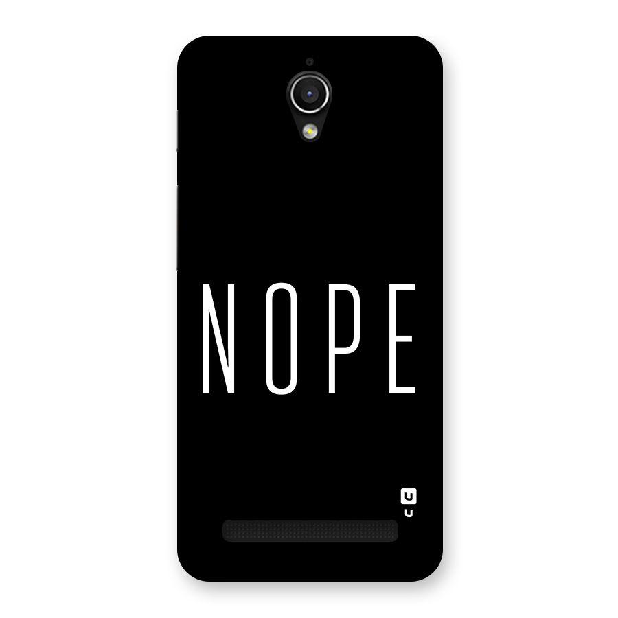 Minimalistic Nope Back Case for Zenfone Go