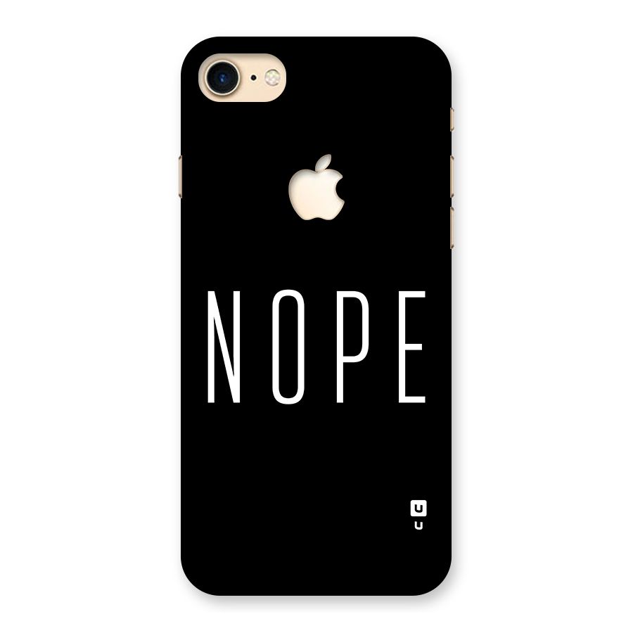 Minimalistic Nope Back Case for iPhone 7 Apple Cut