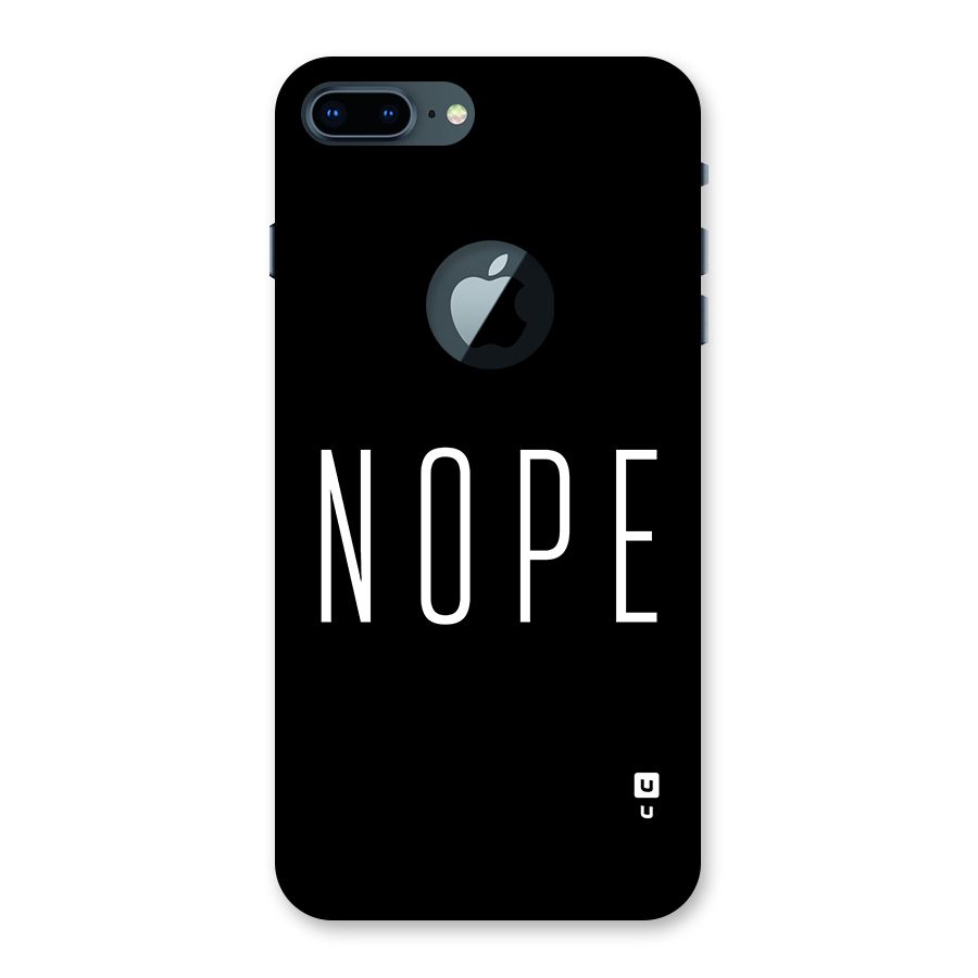 Minimalistic Nope Back Case for iPhone 7 Plus Logo Cut