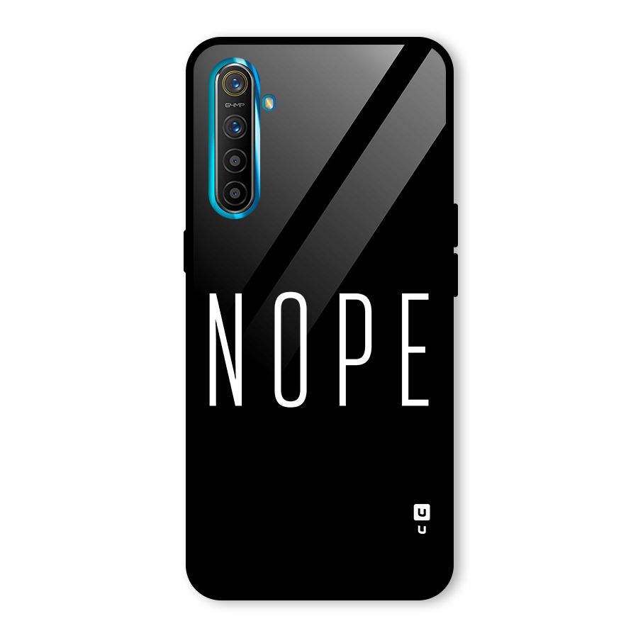 Minimalistic Nope Glass Back Case for Realme X2