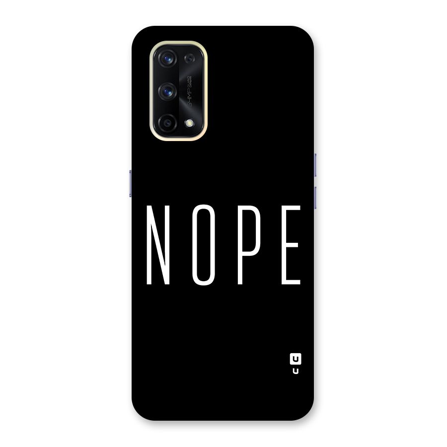 Minimalistic Nope Glass Back Case for Realme X7 Pro