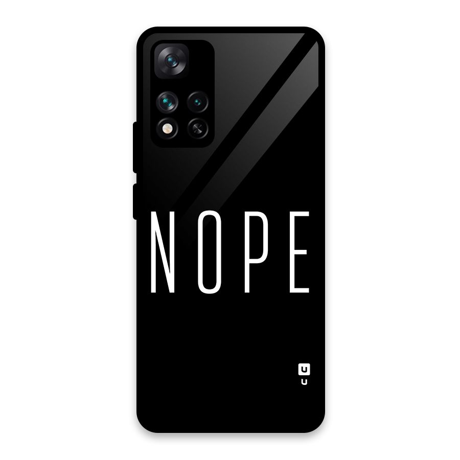 Minimalistic Nope Glass Back Case for Xiaomi 11i 5G